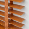 Holz Jalousie Sichtschutz Jalousette Horizontal Jalousie für Fenster Innenjalousie Verdunkelungs-Rollo 50mm lamellen Fensterjalousie Braun(53x200cm)
