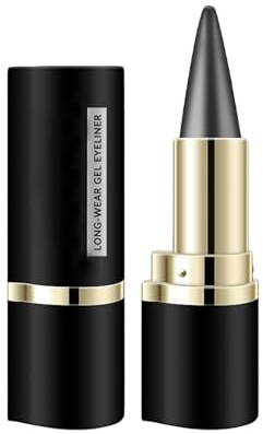 Lápiz Delineador de Ojos En Barra, Crema de delineador de Ojos, Lápiz Delineador de Ojos Blanco en Gel de Secado Rápido, Waterproof, Larga Duración, No Se Corre (BROWN)