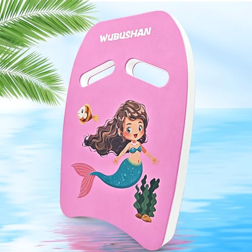 Tabla de natación para niños a partir de 3, ayuda de natación para niñas y niños, equipo de entrenamiento, espuma de polietileno, tabla de natación con asas, patrón de dibujos animados, tablas de