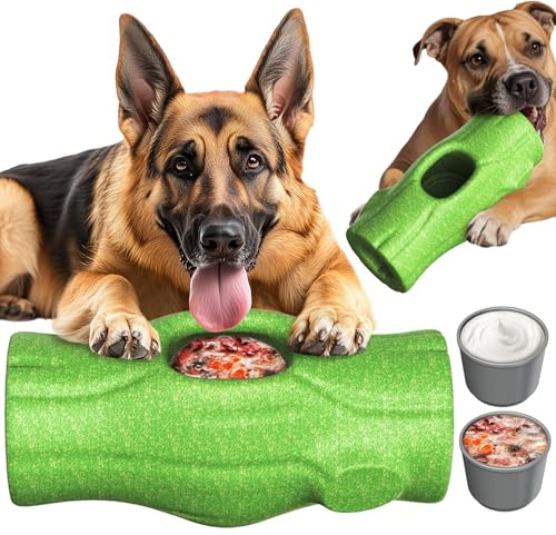 KADTC XXL 3-in-1 Durable Dog Enrichment Toy - Long-Lasting Fillable & Frozen Lick Toy - No-Transfer Freeze & Play -Mess-Free - Ultimate Boredom Buster & Tough Chew Toys for Large Dogs - BPA-Free, Safe