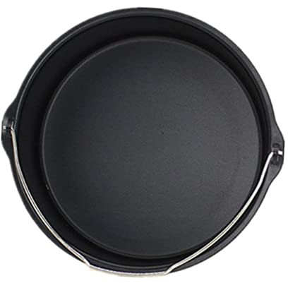 NUOBESTY Accessoire pour Friteuse à Air Chaud Panier à Gâteau 18 Cm Poêle à Pizza en Acier Inoxydable Compatible Friteuse Domestique Outil Cuisine Multifonction pour Cuisson Rapide