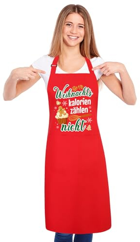 kodinsiivous Weihnachten Schürze, Kochschürze für Damen und Herren Geschenk Weihnachtsküchen Küchenschürze für Party Küche Koch Backen Heiligabend