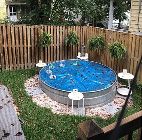 Copertura rettangolare per piscina idromassaggio con occhielli, coperta riscaldante a bolle solari per piscine fuori terra e gonfiabili, migliora la ritenzione del calore e previene i detriti