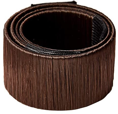 Glamza Women's Magic Hair Bun Snap Styling Donut Former French Twist Band Maker (Dark Brown)