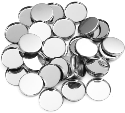 Pangda 50 Pack Empty Eyeshadow Pans, 26 mm Magnetic Makeup Palette