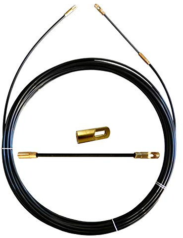 STAK Sonda passacavi in nylon - 3mm x 15mt - Terminali fissi - Flessibile e resistente - Ideale per impianti elettrici civili