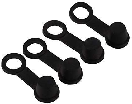 EBTOOLS für Entlüftungsnippel Staubkappe für Entlüftungsschraube Kappe für Schmiernippelkappe Bremsentlüftungsnippel Abdeckung 4St 8mm Gummi Bremsentlüftungsnippel Fettkappen cac