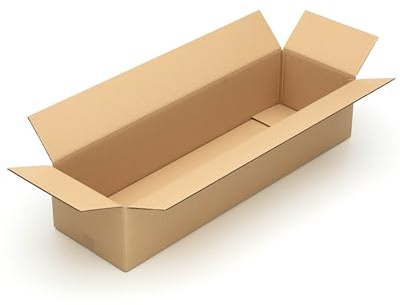 KK Verpackungen cartons d'expédition 1000 x 300 x 200 mm marron 2 parois (dimensions extérieures 1014 x 314 x 222 mm) | 10 pièces, boîtes pliantes adaptées à l'expédition