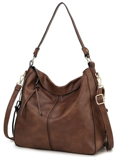 VX VONXURY Handtaschen für Frauen, Medium Vegan Leder Hobo Taschen Geldbörse für Damen