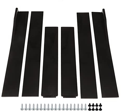 Minigonne Laterali Inferiori, Minigonne Laterali Auto 2.2m Pannello Bilanciere Nero Lucido Esterno Lato Inferiore Linea Di Fondo Estensioni Splitter Diffusori Labbra