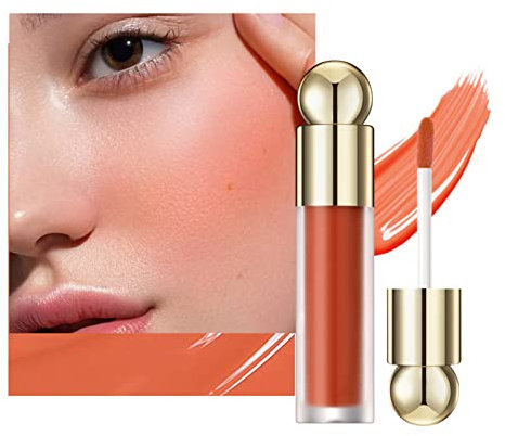 Liquid Blush, Blushers for Cheeks Make up, Waterproof Cream Blush Stick, Lightweight Long-Lasting Cream Blusher for Mature Skin