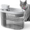 Wireless Cat Water Fountain for Drinking with Motion Sensor, 74oz/2.2L Automatic Cat Water Bowl, Rechargeable Battery Operated Cat Water Fountain, Ultra Quiet Cordless Pet Drinking Fountain for Cats