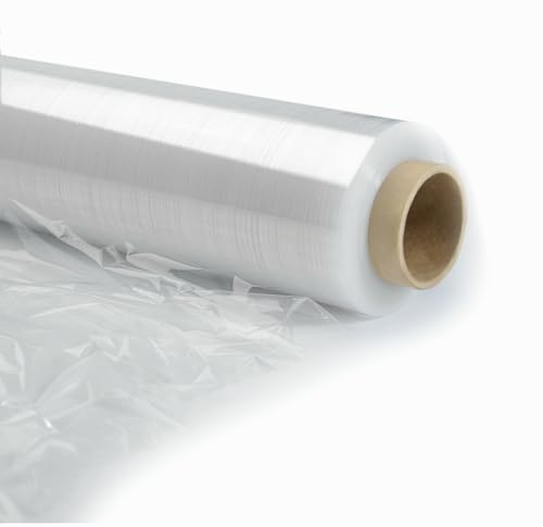 Vivopack Stretchfolie Umzug, Verpackungsfolie auf Rolle, Folie für Möbel, Stretchfolienrolle 50cm, 23μm, 1,5kg, Schutzfolie, Wickelfolie Stretchfolie für Paletten, Umzugsfolie für Möbel