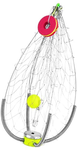 Krabbennetz, Krabbenfalle | Effizientes Wurfnetz, automatisch zusammenklappbarer Krabbenkäfig - Kompaktes Krabbennetz, erosionsbeständiges Krabbennetz aus Edelstahl für Süß- und Salzwasser