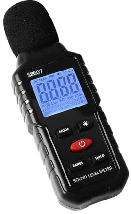 30-130dB Digital Sound Level Meter, with Capacitive Microphone Sensor, Windproof Hood Design, High Strength Backlit Screen, for Classroom, Office, Home Use