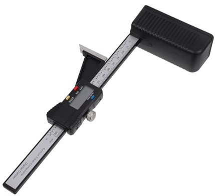SOLUSTRE Höhenmesser Höhenmesser Digitales Höhenlineal Digitales Winkellineal Digitaler Höhenmesser Tiefenmesser Digitaler Höhenmaster Tiefenmesslineal Elektronisches Lineal