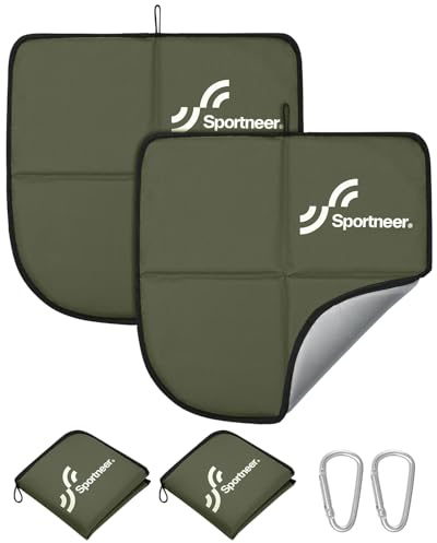 Sitzkissen Wandern Outdoor Faltbar Schutz vor Kälte, Schmutz und Nässe | Faltbares Sitzkissen Thermokissen für Unterwegs, Wetterfest Sitzunterlage Camping Gadgets Zubehör für Camping Stadion
