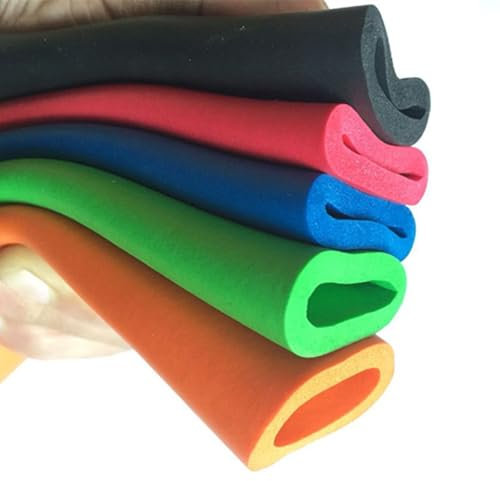 Schaumstoffschlauch Flexibel Rohrisolierung Schaumstoff-Griffhülse, rutschfest Schaumstoff Rohr für Fitness Werkzeug Utensilien Kupferrohr(Green,ID28mmx5mmx100cm)