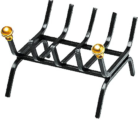 Crisalide® - Brucialegna in Ferro Battuto per Camino, Stufa - Design Elegante e Robusto, 2 Dimensioni, Organizzazione E Pulizia Caminetto (46 x 35 x h 16 cm)