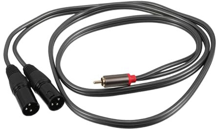 Male to 2xlr Male Audio Cable Balanced Stereo Cable Versatile to Xlr Converter for Car Sound Equipment Microphone 1.5m Length