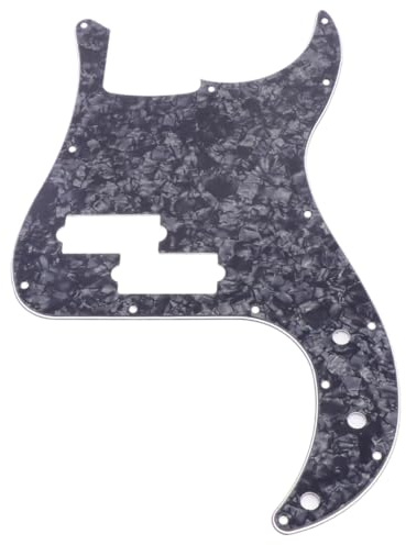 JOINPAYA Pb Bass Schlagbrett aus Kunststoff Schwarzes Schutzblech mit 13 Schraublöchern Kratzfeste Schutzfolie für Pb E-bass Basszubehör