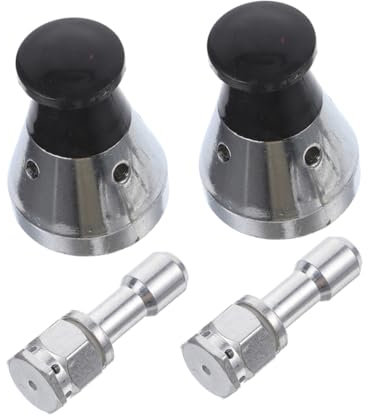 Cabilock Válvulas De Escape y Seguridad para Grandes 50kpa Acero Inoxidable y Plástico Regulador De Presión Accesorios Cocina Seguros 4 Piezas para Olla Eléctrica