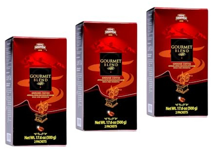 TRUNG NGUYEN Filterkaffee Gemahlen - Gourmet Blend – 3er Pack – Mit Kaffee & Schokoladen Aroma – OG ASIA – 3x 500g
