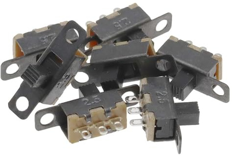 mini microinterruttore, interruttore a levetta, Interruttore a levetta scorrevole SPDT 50 V 0,5 A, on-off, SS12F15G4, maniglia da 4 mm, rame, confezione da 10/20/30 pezzi(30PCS)