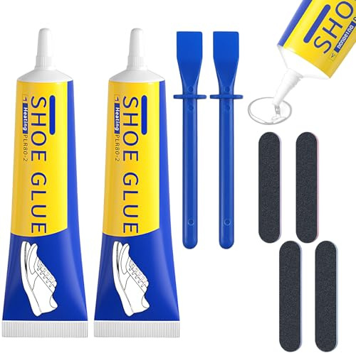 Schuhsohlenkleber, 2PCS Schuhkleber Set, Lederkleber Und Schuhsohlenkleber Für Schuhe, Kleber Für Leder Und Gummi, Schnelle Und Langlebige Reparatur
