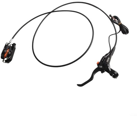 Set di freni a disco idraulici per bici elettrica, con comando di potenza per sistemi frenanti anteriori e posteriori, inclusi cavi e struttura in lega di alluminio (posteriore sinistro)