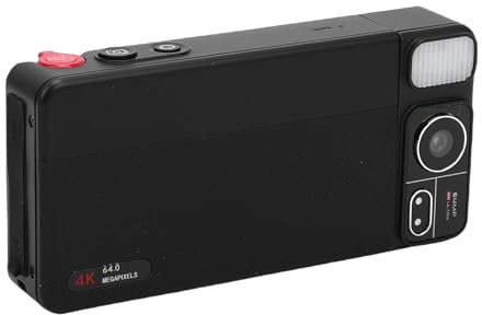 Fydun Appareil Photo Numérique 64MP 4K, Zoom 18X, Autofocus, Portable, Vlog, Voyage