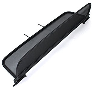 GermanTuningParts Déflecteur de Vent pour Jaguar XK (2006-2014) - Pliable - avec Fermeture Rapide - Noir | Filet Anti-Remous Coupe | Déflecteur d'air