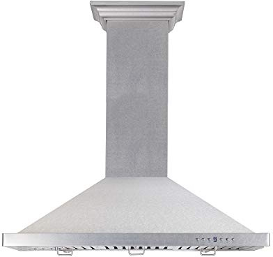 ZLINE 30 in. Designer Series Satin Stainless Steel Convertible Vent Wall Mount Range Hood (8KBS-30)