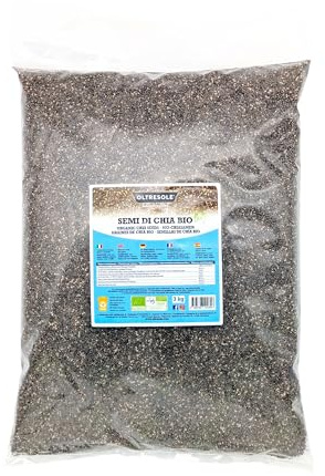Oltresole | Semi di Chia Biologici, Ricchi di Proteine e Fibre - 3 kg