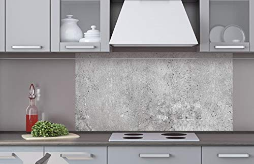 Dimex Küchenrückwand Verbundplatte Beton II 80 x 40 cm | Spritzschutz Küche für Herd & Spüle | Premium Qualität Acrylglas, Stärke 5 mm - Made in EU