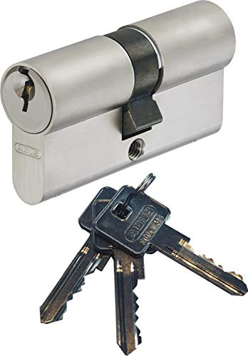 ABUS A93 Doppelzylinder 30/30mm mit 3 Schlüssel, mit Not-u. Gefahrenfunktion und Bohrschutz, Profil C73 C83 (40/40)