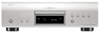 Denon DCD-1700NE CD/SACD Player, Ultra-Precision 192 kHz/32 Bit D/A Converter, Vibration-Resistant Design, Supports DSD, FLAC, and WAV Files, Pure Direct Mode, 2 Digital Audio Outputs, Silver