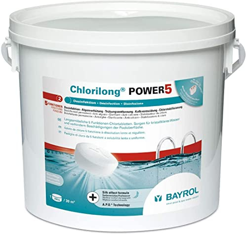 BAYROL -ChlorilongPower5- Fórmula Silk/Effect- SIN Sulfato DE Cobre- con Llavero ABREBOTELLAS SUMABI Gratis!!
