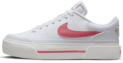 Nike Scarpe Wmns Court Legacy Lift TG 39 cod DM7590-102, Bianco Rosa