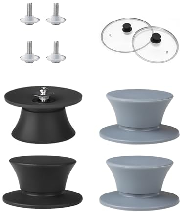 4 Tappi in Silicone, Perle Con Coperchio, Maniglie Anti-Scottatura e Antiscivolo, Accessori di Ricambio per Bottoni del Coperchio della Pentola