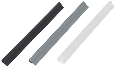 Klemmschiene für Sichtschutzstreifen Rattan, groove-Y, Solid (Schwarz)