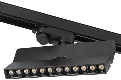 Luminaria Lineal de Carril LED Trifásico Epistar 5054 12W 1200Lm CCT (Tonalidad Luz Regulable) TRIAC [1916-TL-12W-3F-CCT] | Greenice