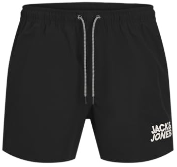 JACK & JONES Jpstbali Jjswimshorts för män, AKM-logotyp Smu, svart, S
