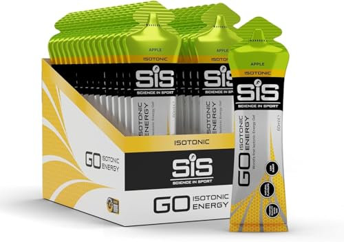 MM SiS GO Isotonic Energy Gels 60ml (30 Pack) - Fast Absorption, Endurance Fuel for Running, Cycling & Triathlons, Vegan-Friendly, Performance Boost (Apple)