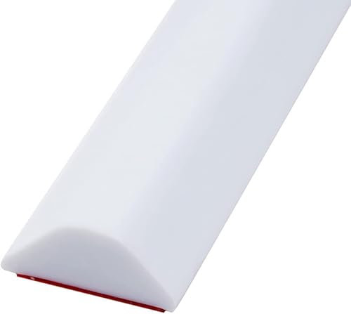 200CM Countertop Silicone Sealing Strip, Schwallschutzleiste Dusche Selbstklebend, Duschschwellen-Wasserdamm, für Nass- und Trocken-Trennung, Duschschwelle Wasserdamm für Bad und Küche (200CM,White)