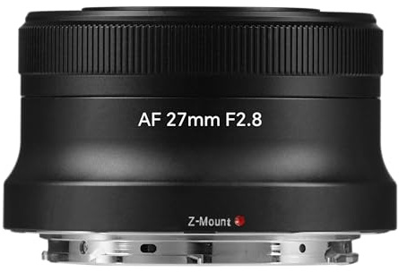 7artisans AF 27MM F2.8 Autofocus lens, Wide Angle APS-C Captivating Autofocus Camera Lens for Stunning Photography (Nikon Z mount Z8 Z9 Z7 Z6 Z5 D850 D810 D750 D610 D7500 series, Black)