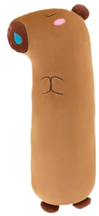 F Fityle Almohadas largas para abrazar de Capibara, Almohada Larga de Felpa Encantadora, Lavable y extraíble, cojín Largo para Dormir de 85 cm para Dormitorio