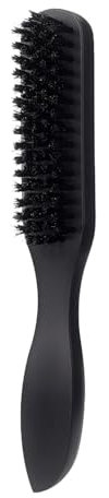 Brosse de sanglier pour placage de cheveux - Brosse à chignon pour homme et femme - Pour nettoyer les cheveux et la barbe CLS628 (B, 21 x 3 x 3 cm)