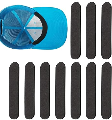 Insert réducteur pour chapeau, bandes de réglage pour chapeau - Coussinets dimensionnels adhésifs pour chapeaux de 10 pièces pour ajustement, pour réduire la taille des chapeaux de chapeaux,