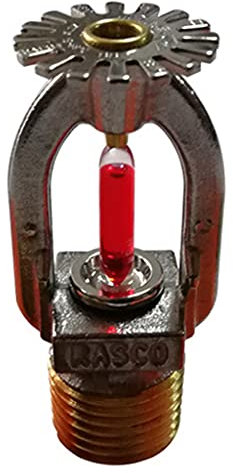 1 Pack 1.57''X2.76 Automatischer Feuersprinkler FM/UL Zertifizierung K80 Schnelle Reaktion 68 ℃ Feuerwehrsprinkler